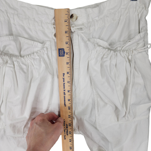 Vtg UnionBay Sportswear L Womens Jogger Pants White Pockets Barrel Y2K 90s - Picture 5 of 12